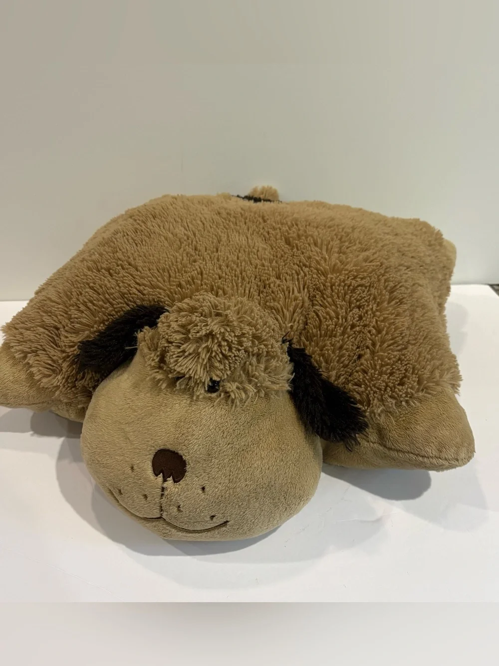 Pillow Pets Brown‎ Signature Snuggly Puppy Dog Stuffed Animal Plush 2010 18”